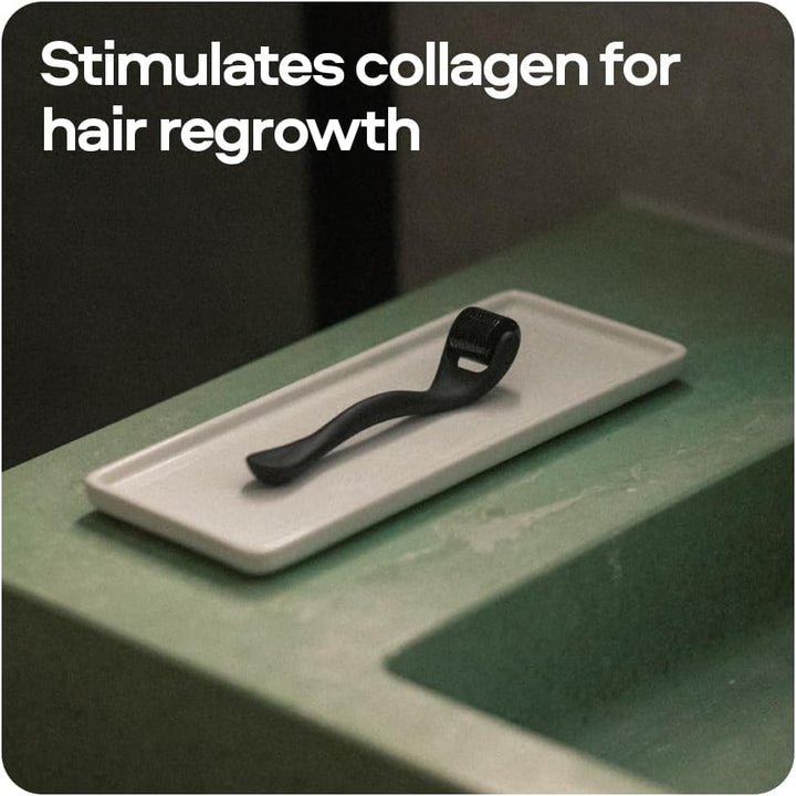 Minoxidil 5% Spray (1X60Ml) & 0.25Mm Dermaroller for Men, Clinically Proven Hair Regrowth Formula, Hair Loss Treatment, Stimulates Follicles, Precise Applicator, Microneedling Boosts Absorption