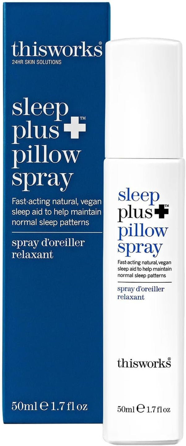 Sleep plus Pillow Spray, 50 Ml - Motion-Activated Sleep Spray Infused with Lavender, Camomile and Vetivert - Science-Backed Pillow Spray Designed to Aid Restless Sleepers