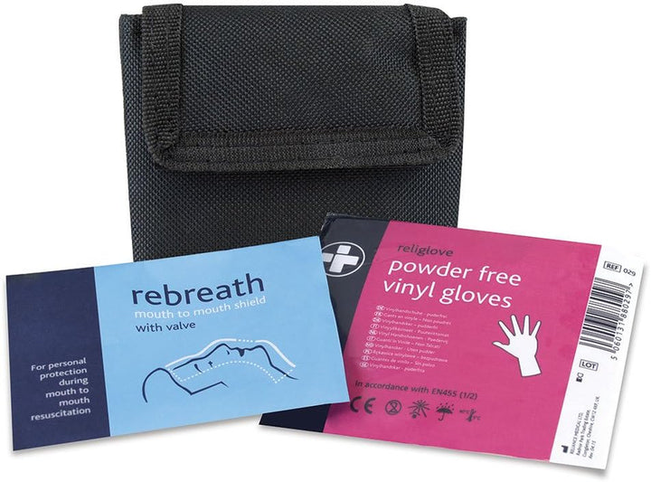 Rebreath and Gloves Kit in Black Belt Pouch