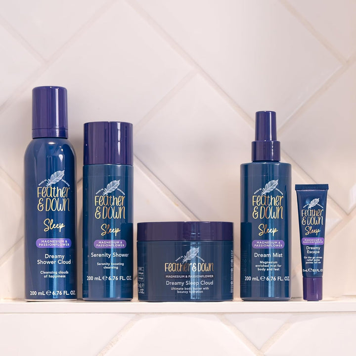 Magnesium and Passionflower Dreamy Shower Cloud (200Ml) - Foaming Shower Mousse Infused with Magnesium and Passionflower, Calms Anxiety & Stress, Relaxation Aromatherapy