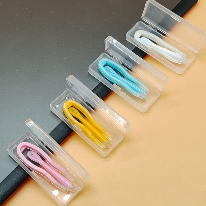 2 Pcs Contact Lens Tweezers Contact Lens Sucker Stick Set Contact Lenses Removal Tool Contact Lens Remover Tweezers and Inserter Kit with Soft Tip Contact Lenses Remover and Insertion Tool