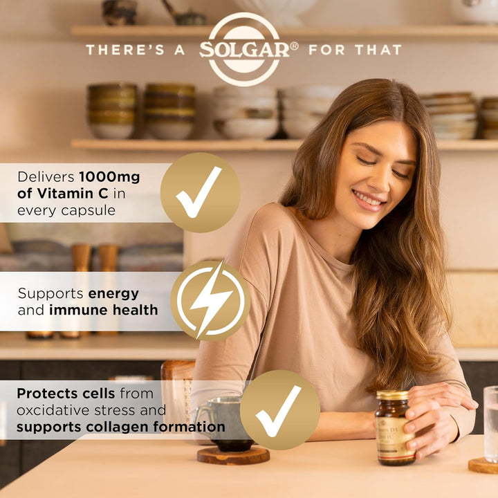 Vitamin C 1000Mg - Healthy Immune System - Helps Fight Free Radicals - Vegan - Pack of 100 Capsules