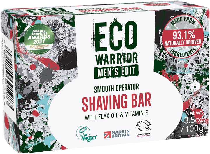 Eco Warrior Men'S Edit All over Body Soap Bar | Vegan, Natural, Cruelty-Free, Eco Friendly | Free from SLS or Parabens | Nourishing Mens Soap with Shea Butter and Essential Oils | Mens Gifts, 100G