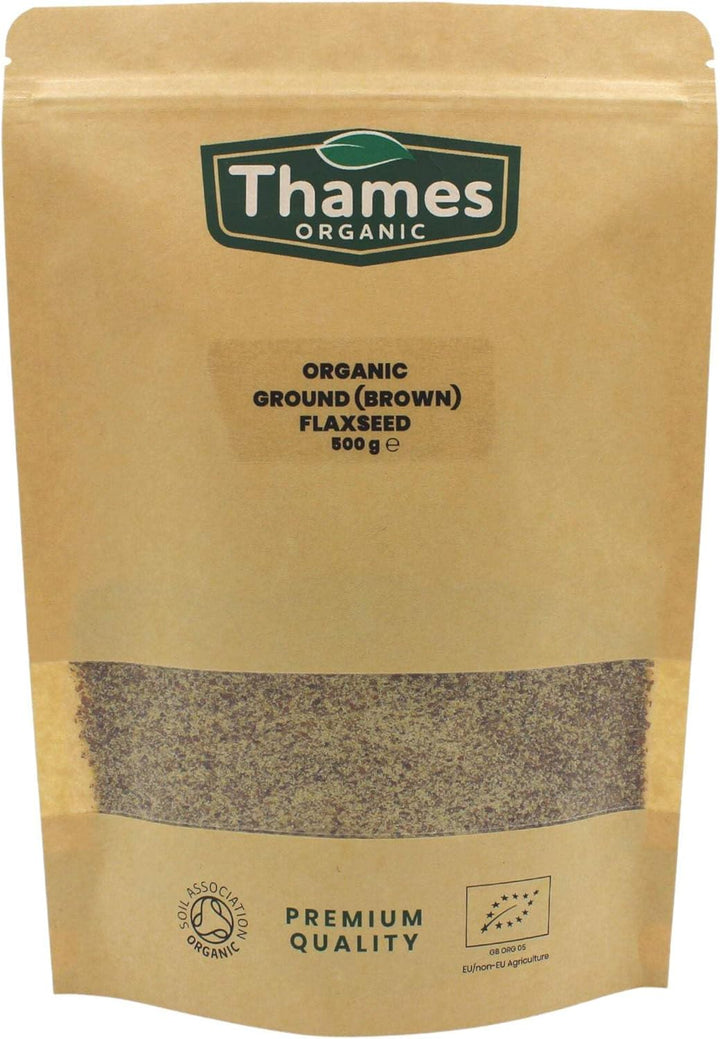 Organic Ground Linseed | Flaxseed Golden 1Kg -Certified Organic, Non-Gmo, Vegan, No Additives, No Preservatives, Resealable Bag by  Golden 1Kg