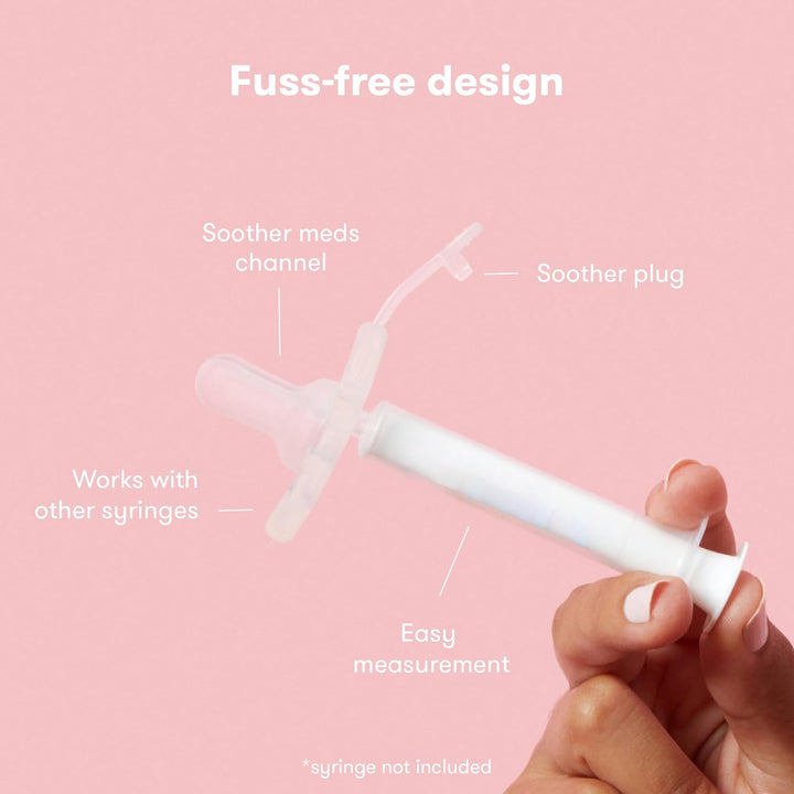 Soother-Style Medicine Dispenser, Medi  Medicine Accu-Dose Soother, Baby Medicine Dispenser for Mess & Fuss Free Use
