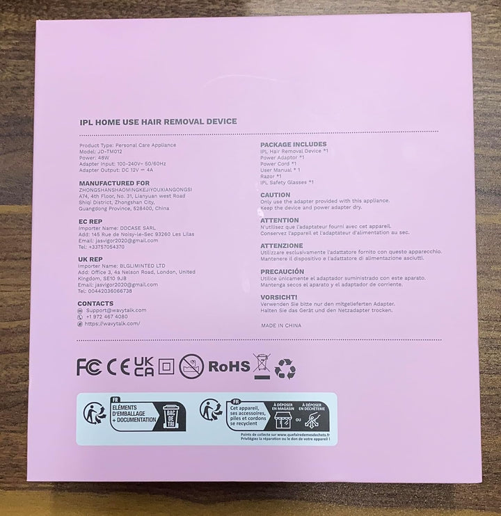 Laser Hair Removal Device,Painless Ice Cooling IPL Hair Removal,Max 24J High Energy Hair Removal Machine for Face Bikini Line Armpit Leg Back,Corded (White)