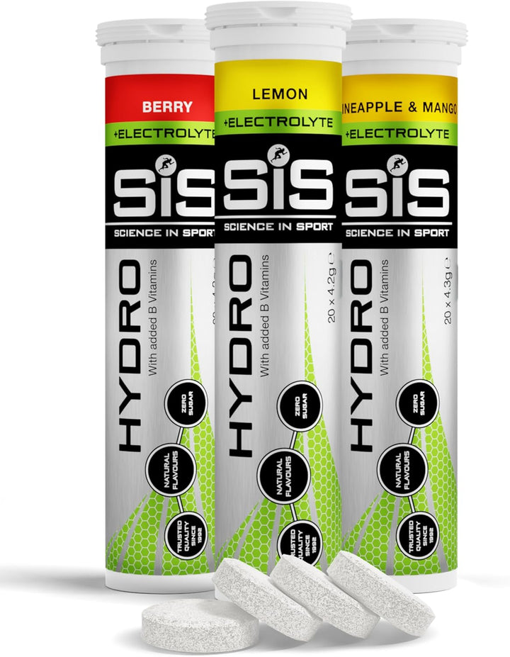 Hydro Electrolyte Tablets 20 Pcs. Pink Grapefruit – Vegan & Gluten-Free, Ideal to Promote Hydration and Maintain Electrolytes Balance (Packaging May Vary)