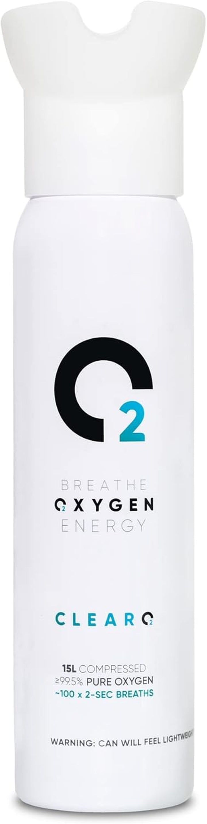 15L Oxygen Can with Inhaler Cap | Pure Breathing Oxygen in a Lightweight Aluminium Canister | Made in Britain