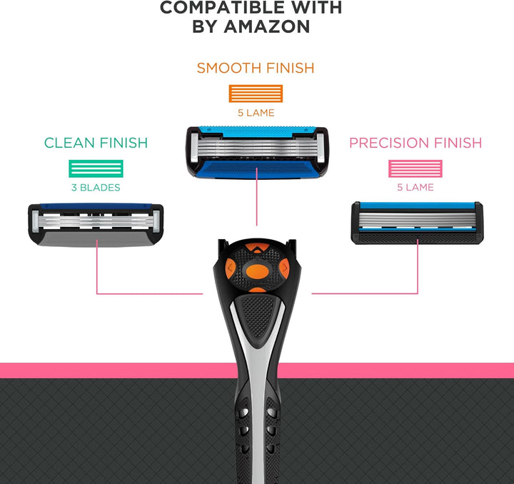 Men'S 5 Blade Razor + 6 Refills