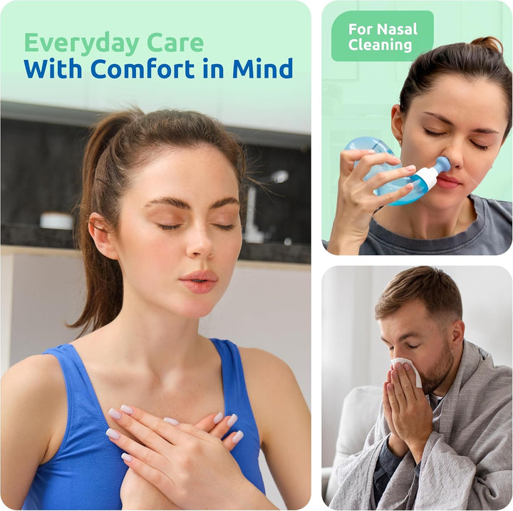 6% Sterile Hypertonic Saline Solution for Inhalation via Nebuliser - Helps Clear Airways and Congestion from Lungs - 60 X 4Ml Vials - Strong Nebuliser Saline Solution