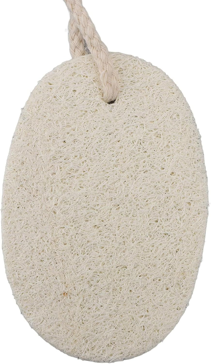 Loofah Dish Scrubber, 10Pcs 3.15X4.72In with Rope High Water Absorption Dishwashing Pad Body Scrubber for Kitchen, Made from Loofah Fibers