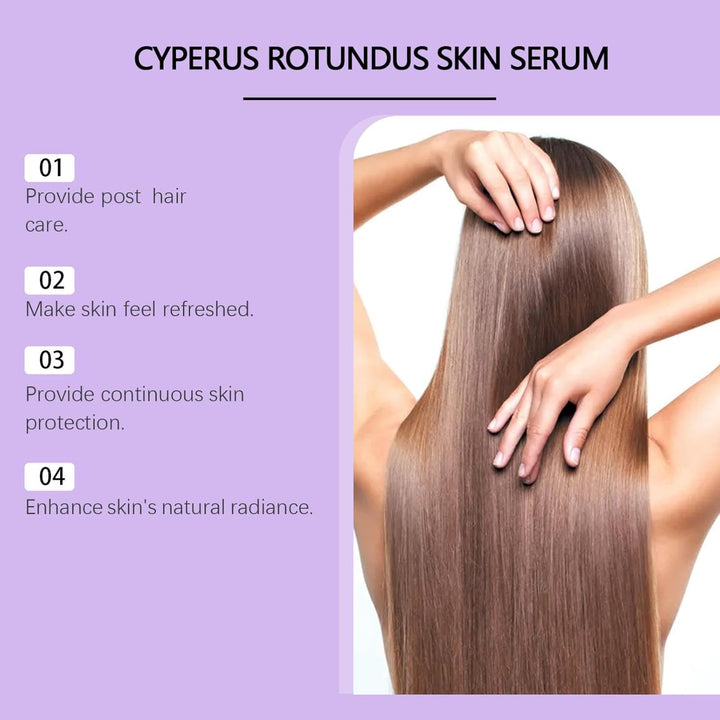 Cyperus Rotundus Oil for Hair Removal,60Ml Hair Removal after Shave Repair Serum,Moisturizing Soothing Treatment for Sensitive Skin,Non-Greasy & Absorbs Instantly,For Legs,Arms,Face