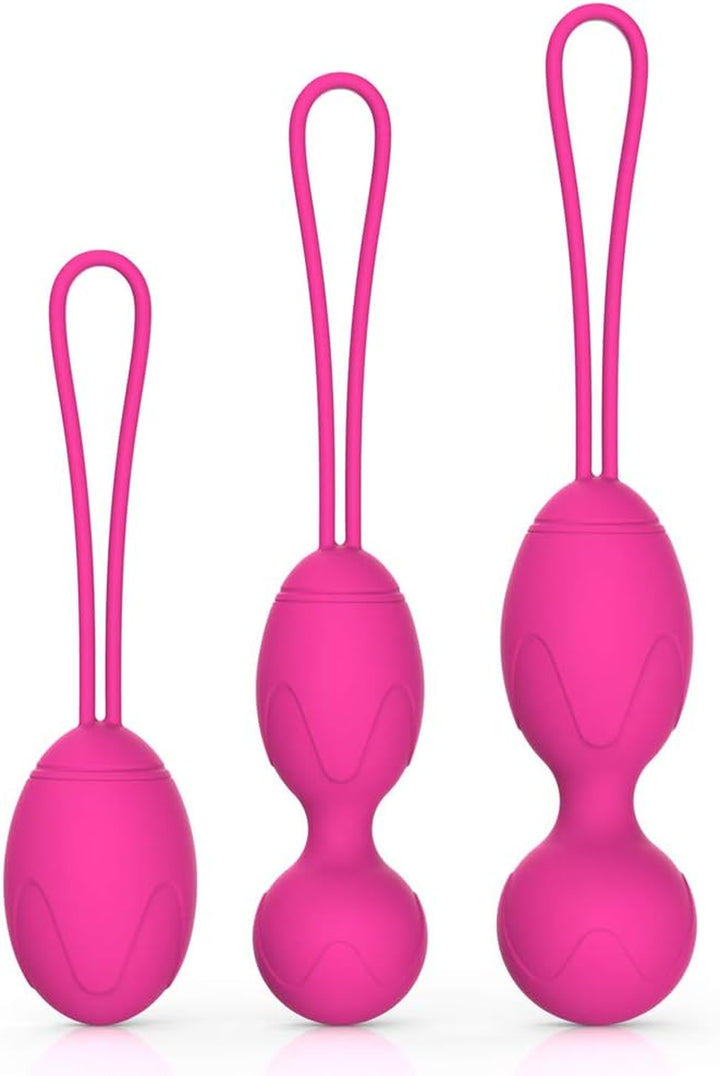 Kegal Exercise Weight, Doctor Recommends Bladder Control and Pelvic Floor for Female Kegel Tightening Ball (Set of 3, Pink)