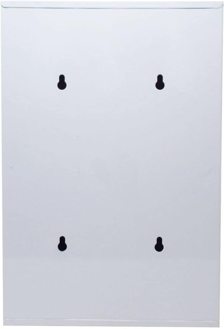 ® Secure Medical Storage Lockable Box First Aid Medicine Emergency Metal White Gloss Bathroom Cabinet Wall Mounted Safe Secure Medicine & Valuables Complete with Fixings & 2 Keys