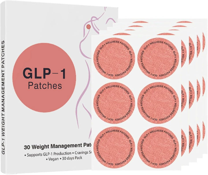 30Pcs GLP-1 Patches for Slimming, Skin Firming & Toning, Natural Ingredients Patch, Soothing and Gentle for Women