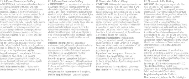 Glucosamine Sulphate 2KCL 1000Mg | One-A-Day Potent Formula | Supports Active Living | 120 Fast Release Tablets = 4 Months’ Supply | Marine Sourced | Made in the UK in Accordance with GMP Standards