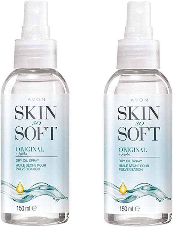 Skin so Soft Original Dry Oil Body Spray with Jojoba 150 Ml - Pack of 2