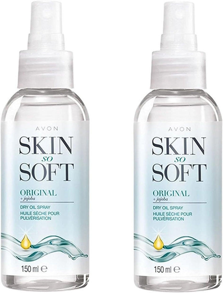 Skin so Soft Original Dry Oil Body Spray with Jojoba 150 Ml - Pack of 2