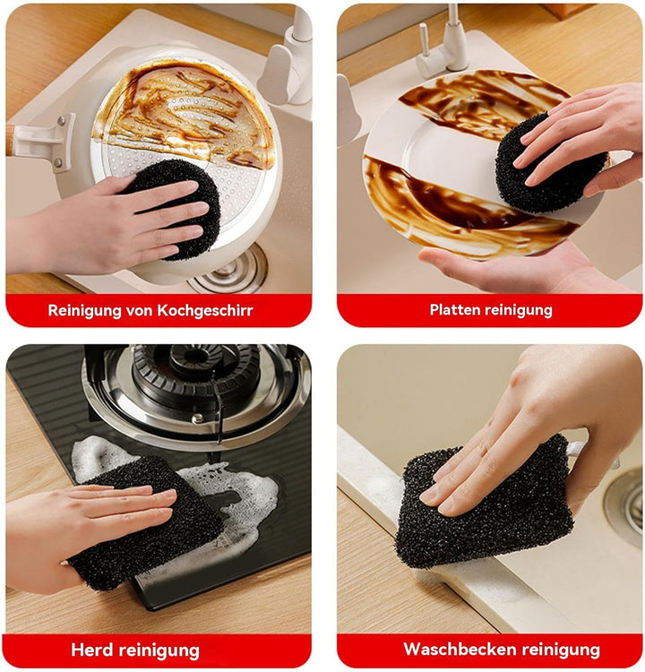 Multipurpose Wire Dish Cloths - Tap Cleaner, Multifunctional Scratch-Resistant Scouring Cloths Reusable for Dishwashing Cookware Cookware Cookware Household Kitchen Wet and Dry Cleaning