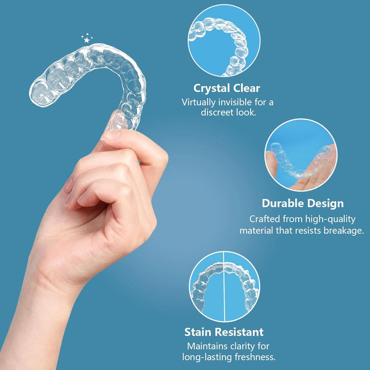 Custom Fit Retainer, Clear Retainers for Teeth, Bpa-Free, Comfortable and Durable, at Home Kit for Perfect Custom Fit, Great for Adults and Teens (Lower Only)