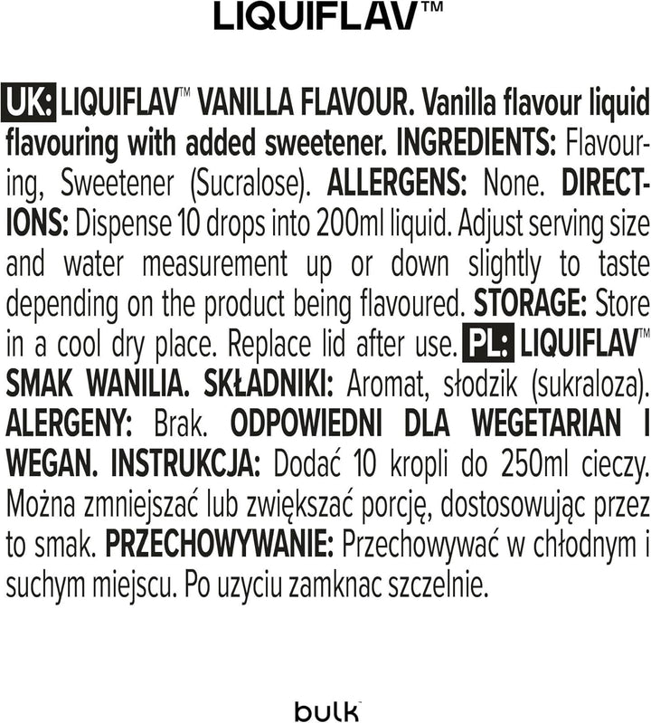 Liquiflav, Flavour Drops, Vanilla, 50 Ml, Packaging May Vary