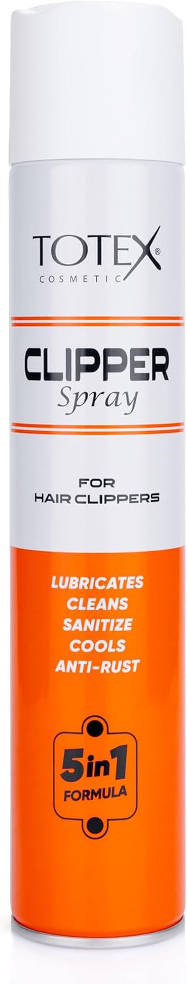 Clipper Spray 400Ml – 5-In-1 Lubricates, Cleans, Disinfects, Cools & Anti-Rust | Disinfectant Spray for Hair Clippers, Trimmers, Electric Shavers, Barber Use