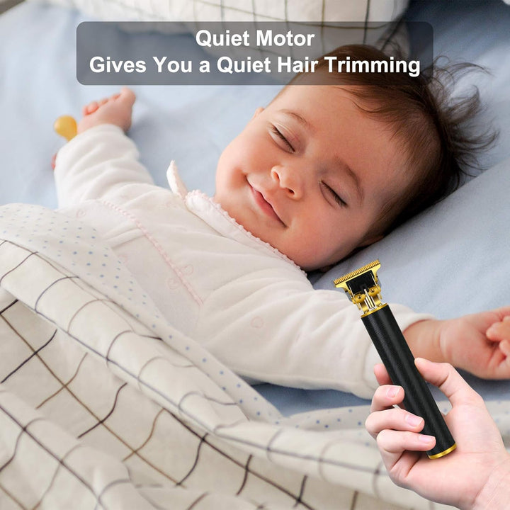 Cordless Hair Clippers for Men - Electric Beard Trimmer Set, Waterproof Detail Beard Shaver, T-Blade Trimmer Grooming Kit with 4 Guide Combs and 2 Hair Combs