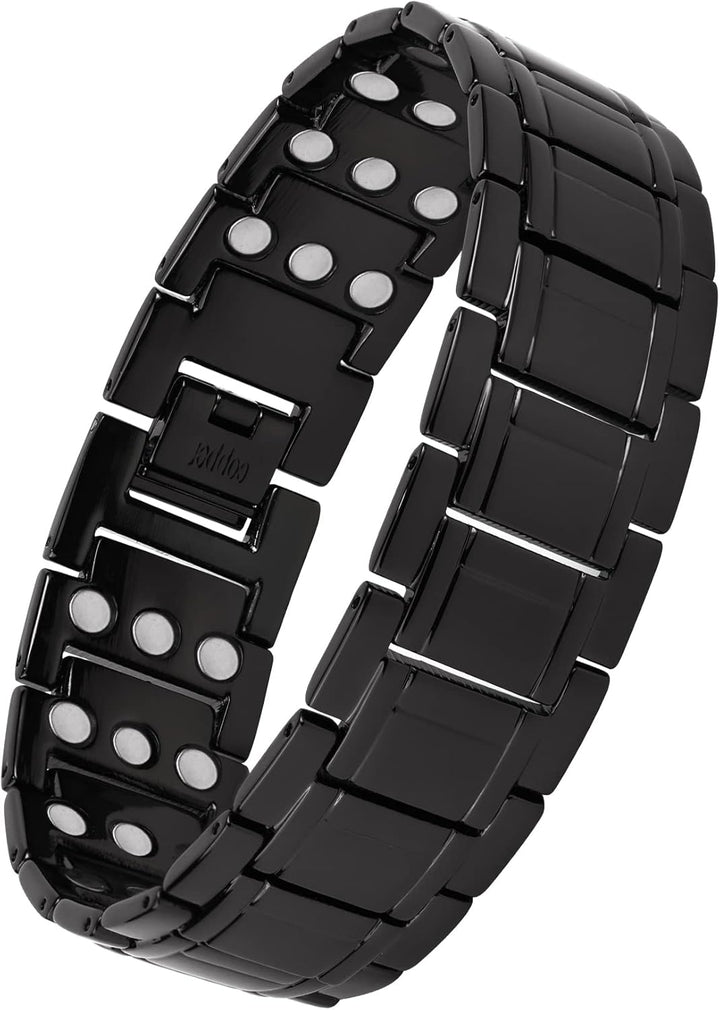 99.99% Soild Copper Bracelets for Men,3X Magnetic Bracelets Men with Ultra Strength Magnets,Adjustable Size&Jewelry Gift Box