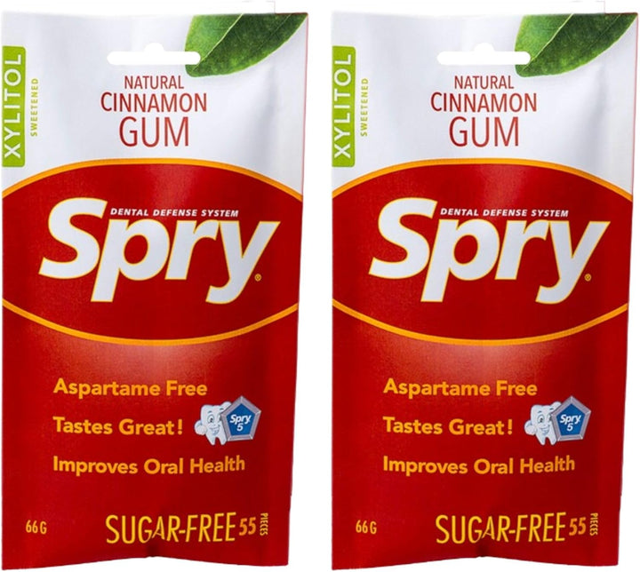 Fresh Natural Xylitol Chewing Gum Dental Defense System - Aspartame-Free, Sugar-Free, Non-Gmo, Gluten-Free (Spearmint, 100 Count - Pack of 1)