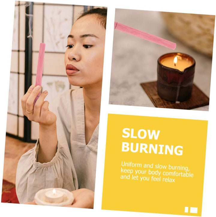 20Pcs Moxibustion Sticks Navel Belly Moxa Roll Bar Moxibustion Smokeless Sticks for Aromatherapy