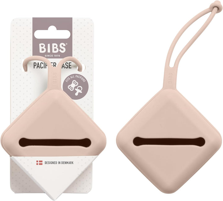 Pacifier Case with Strap, for Storing and Transporting Soothers, Can Hold up to Three Dummies, 100% BPA Free Food-Grade Material. Dark Oak