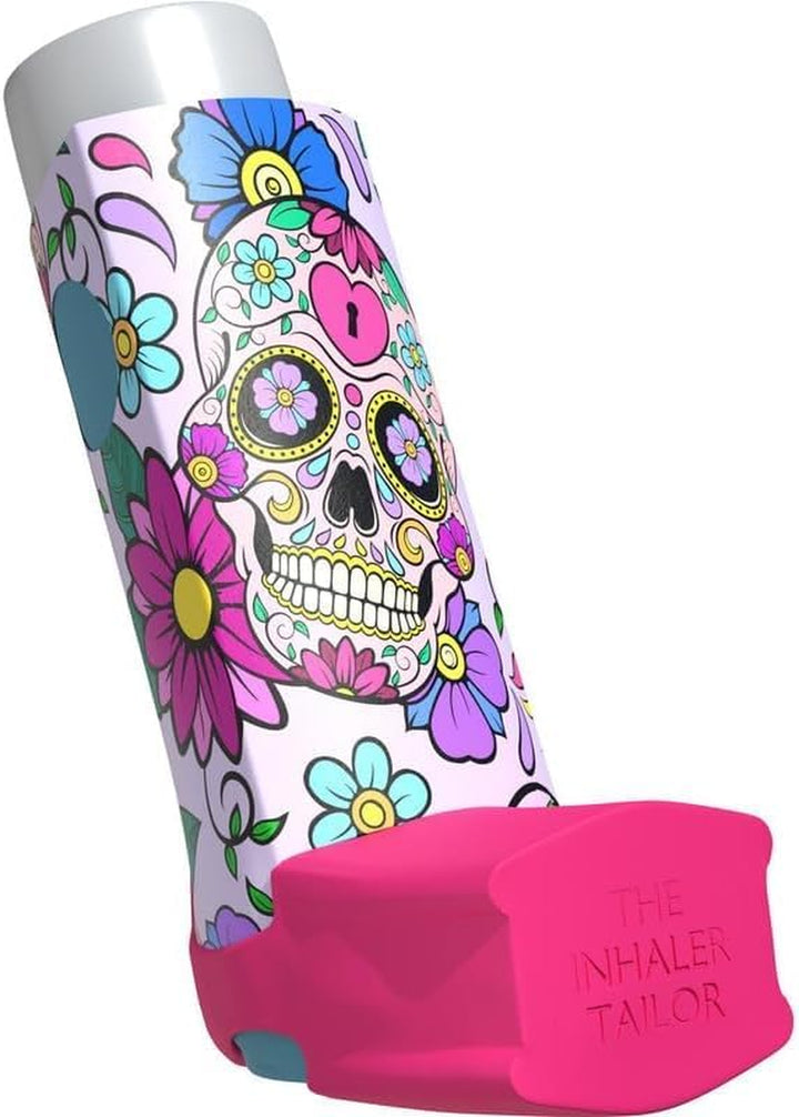 Cover for Ventolin and Shorter Style Inhalers in over 30 Designs – Vegan Leather Case for Kids and Adults - Urban Art Designs (Stitched with Love, Shorter Style)