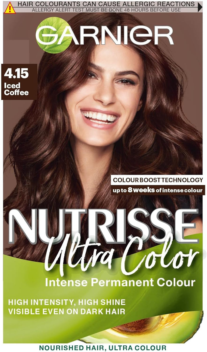 Nutrisse Ultra Crème Vegan Hair Dye, 6 Light Brown. Offers 100% Grey Coverage and Soft, Naturally Beautiful 8-Week Colour. a Gentle, No-Ammonia, Vegan Formula for Luminous, Healthy Hair.