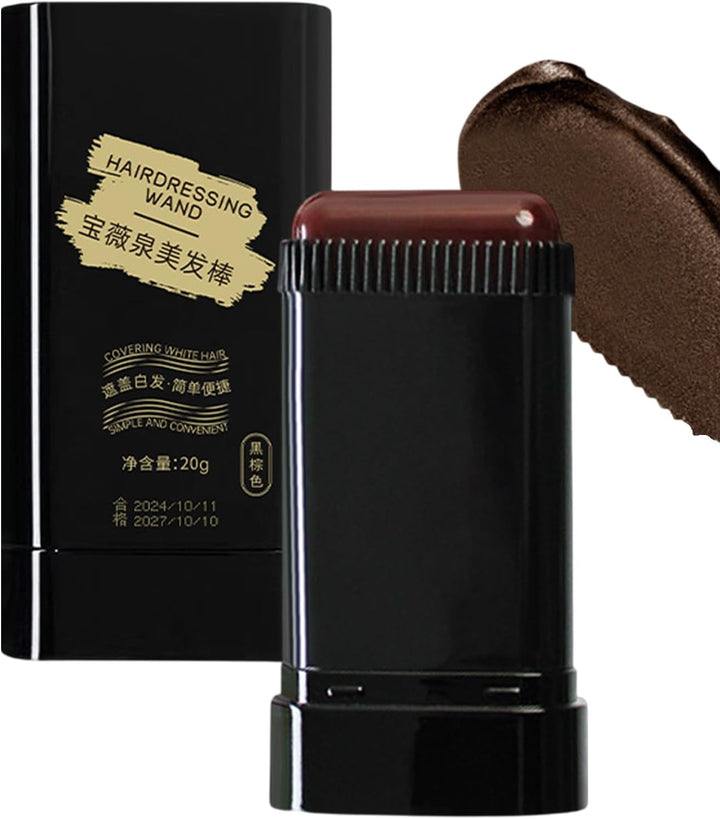 Safe and Convenient Comb Hair Dye, Upgraded Waterproof and Sweat Proof Hair Dye Stick, Ha-Ir D-Ye Concealer for Instant Gray Hairs Coverage, Portable Black D-Ye with Comb Applicator for Men Women