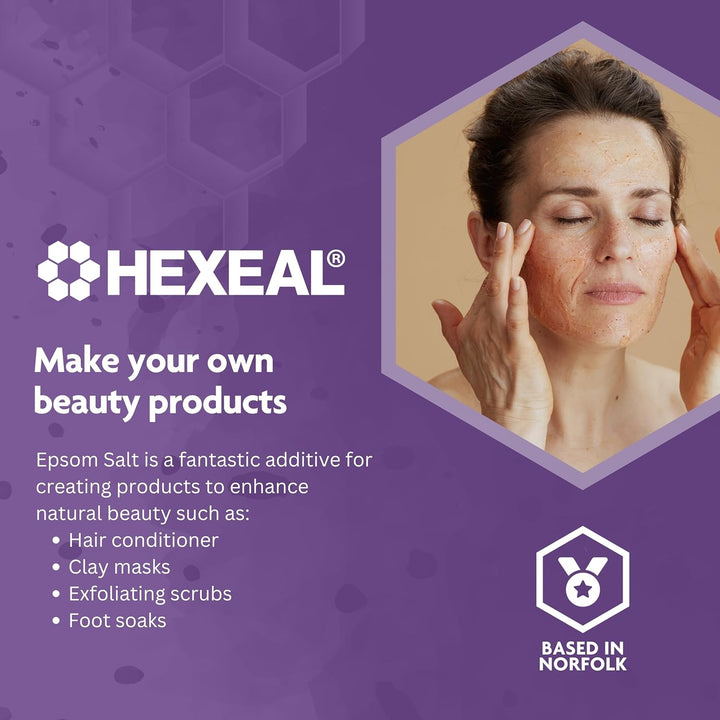 Epsom Salt 10Kg – 10Kg Bucket of Food Grade Magnesium Sulphate for Bathing, Gardening & Household Use – Suitable for Personal Care, Soil Enrichment, and More