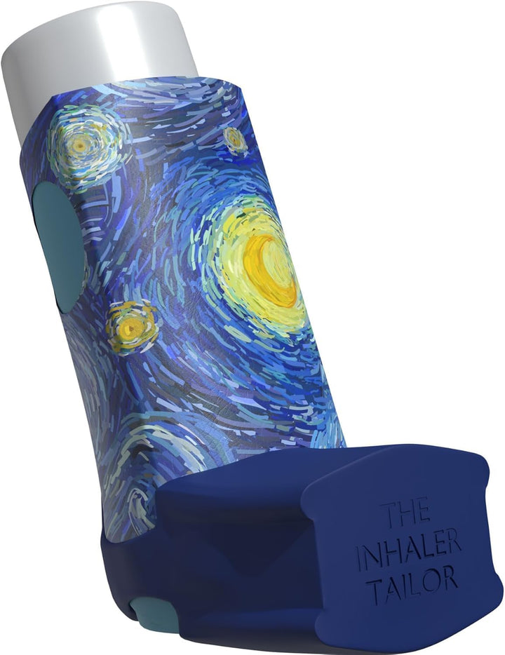 Classic Collection of Inhaler Cases – for Ventolin and Shorter Style Inhalers– Vegan Leather Case for Kids and Adults – Handmade in England (Carbon Fibre, Ventolin Style)