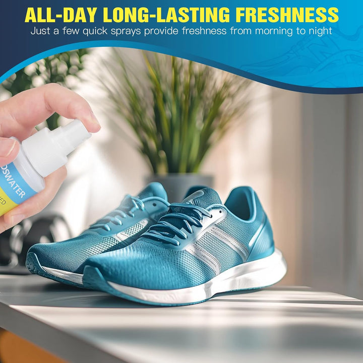 Shoe Deodorizer Spray – Instant Odor Eliminator for Shoes & Socks,Athletes Foot Spray,Long-Lasting Freshness, Quick-Drying, Non-Staining, Safe for All Footwear