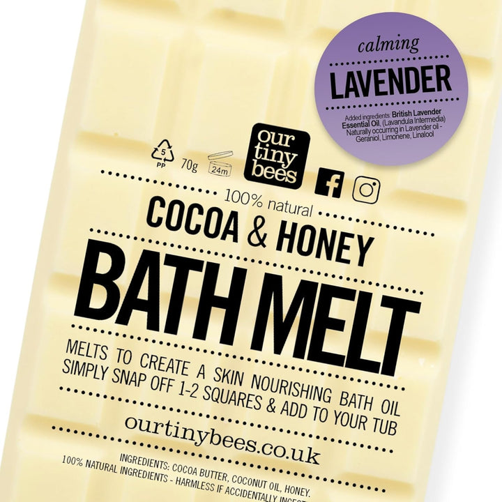 Bath Melt - Bath Oil, 24 Uses, Lavender Cocoa & Honey Bath Melt -  Skincare