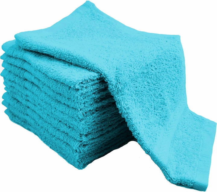 20 Assorted Colour Cotton Face Cloths Flannels 30Cm X 30Cm