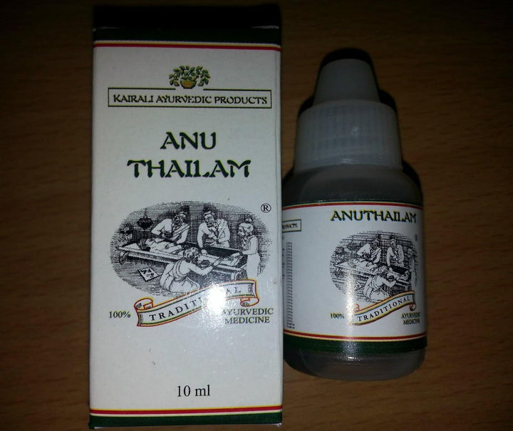 Anu Thailam (10 ML) - Ayurvedic Nasya Oil for Sinus Relief
