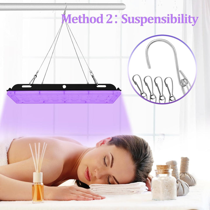 Tanning Lamp Sun Lamp for Face and Body Leds and Eye Mask & Tripod Home Sunbathing Self Tanning Device Tanning Daylight for Home Solarium (J)