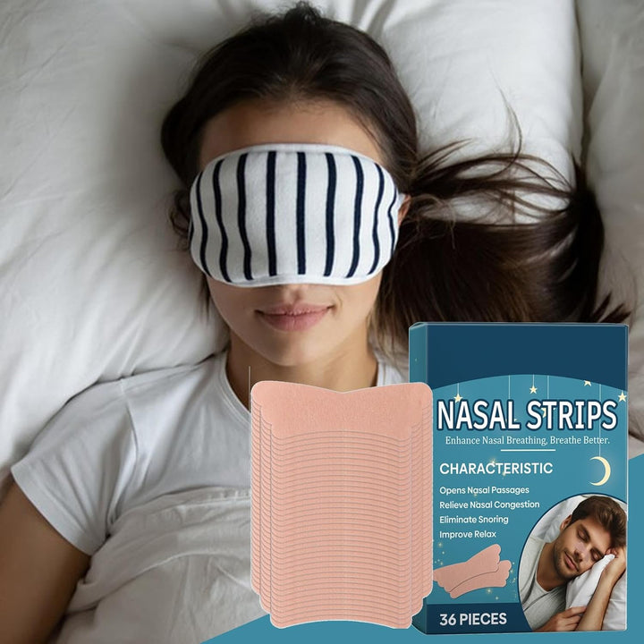 Nose Strips for Sleeping, Nose Breathing Strip | 36 X Nose Strips for Breathing Sleeping - Ventilation Nasal Strips, Nose Strip for Better Sleep, Respiratory Strips Relieve the Nose With