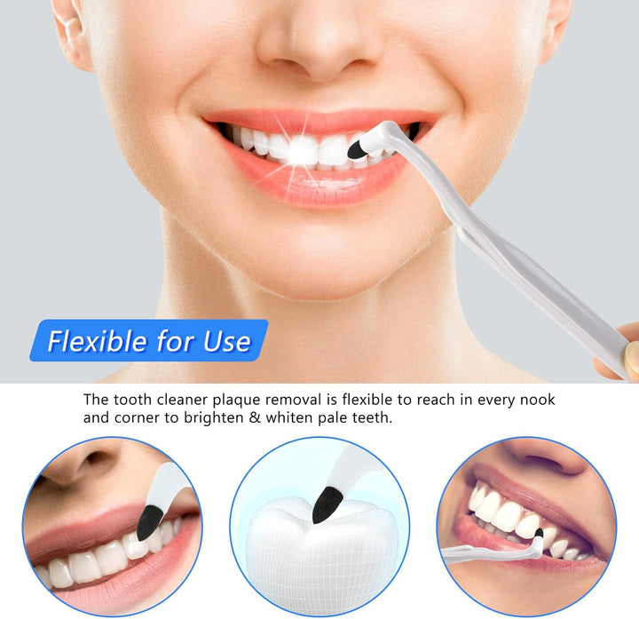 3 PCS Tartar Remover, Teeth Cleaning Kit,Plaque Remover for Teeth, for Removing Plaque & Stain (White & Blue&Grey)