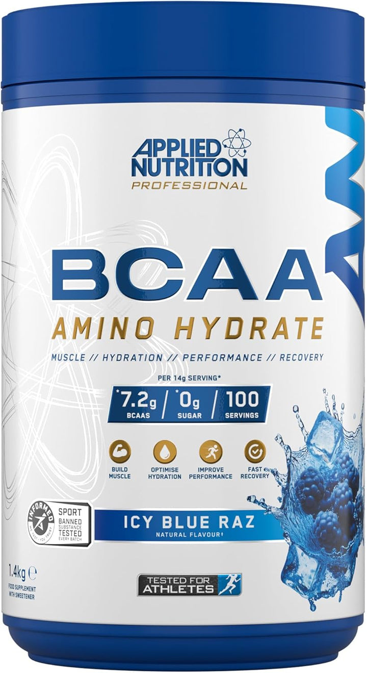 BCAA Powder - Branched Chain Amino Acids Bcaas Supplement, Amino Hydrate Intra Workout & Recovery Energy Drink (45G - 32 Servings) (Orange & Mango)