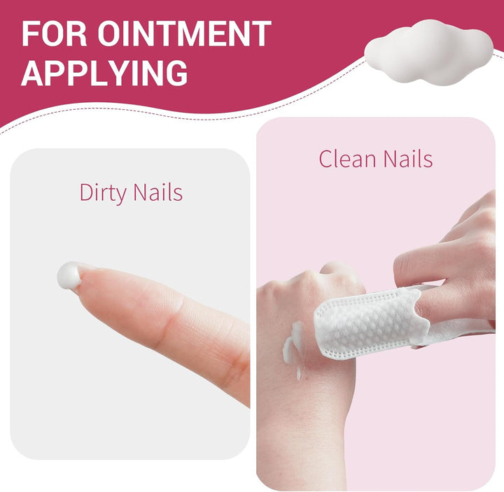 120 Counts Baby Tongue Cleaner and Oral Teeth Finger Toothbrush, Mouth and Gum Dry Wipes,For Newborn,0-24 Months Infants,Toddlers