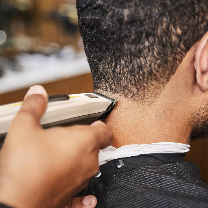 Super Trimmer, Professional Hair Trimmers, Barber Supplies, Cord/Cordless, Lightweight and Ergonomic Design, Tight Edging and Lining, LED Charge Indicator