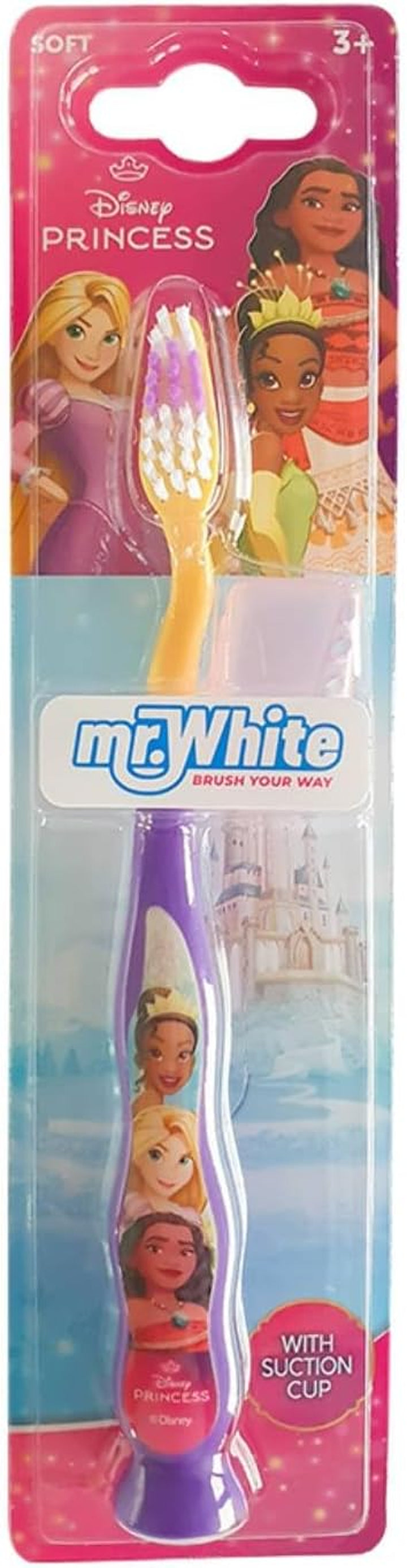 Disney Stitch Little Teeth Toothbrush for Kids with Soft Rounded Bristles, Comfortable Handle Grip and Protection Cap for Children Ages 3+