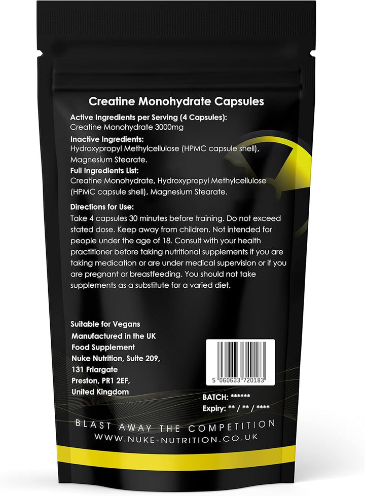 Creatine Tablets 3000Mg - 120 Tablets - Pure Creatine Monohydrate Supplements Boost Muscle Mass, Bulk & Strength - Excellent Pre Workout for Men & Women - Boost Energy & Performance