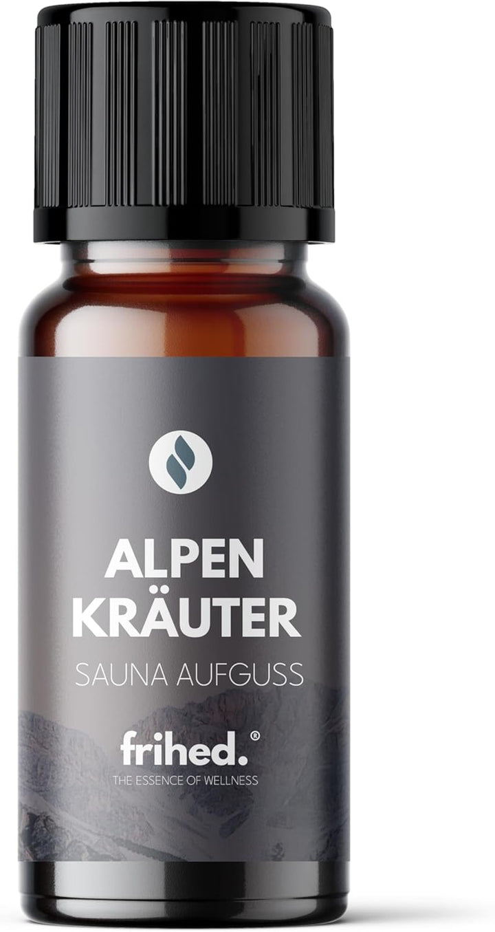 Frihed. Sauna Infusion Mini - Highly Concentrated Sauna Oil - Sample Size - Long-Lasting Fragrance - Made in Lüneburg - 10 Ml Glass Bottle (Pine, Mountain Pine, Eucalyptus)