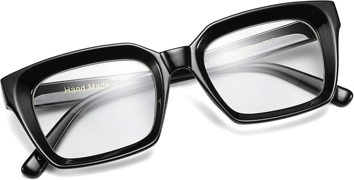 Classic Square Eyewear Non Prescription Clear Lens Glasses for Women Men Thick Frame Glasses B2461